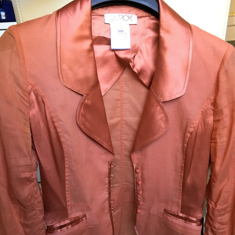 LaRok Fitted Silk Jacket